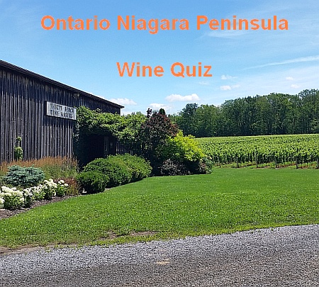 Ontario Niagara Peninsula wine quiz