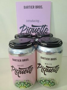Bartier Bros Piquette in cans