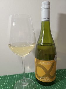 Yalumba GEN Chardonnay 2022 with wine in glass