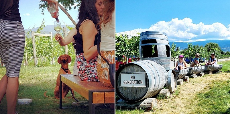 8th Generation outdoor tasting and train for children
