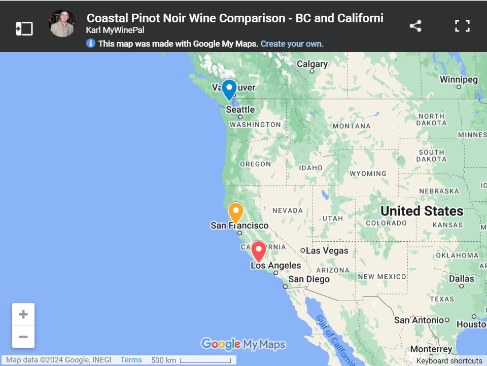 Comparing Coastal Pinot Noir From California And British Columbia 