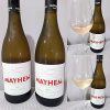Enjoying Mayhem Wines Pinot Gris and Sauvignon Blanc 2023PR SAMPLE Mayhem Wines Pinot Gris 2023 and Sauvignon Blanc 2023
