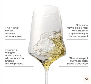 Graphic from Josephinenhutte describing the glass bowl design