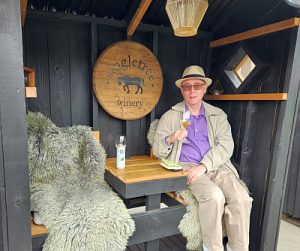 Sitting in a Singletree cabana