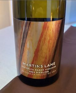 Martin's Lane Winery Naramata Ranch Vineyard Riesling 2022 wine