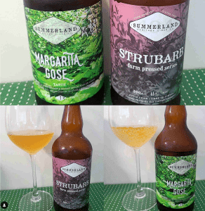 Summerland Heritage Cider Strubarb and Margarita Gose