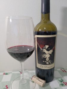 The Prisoner Wine Company The Prisoner Red Blend 2021 with wine in glass