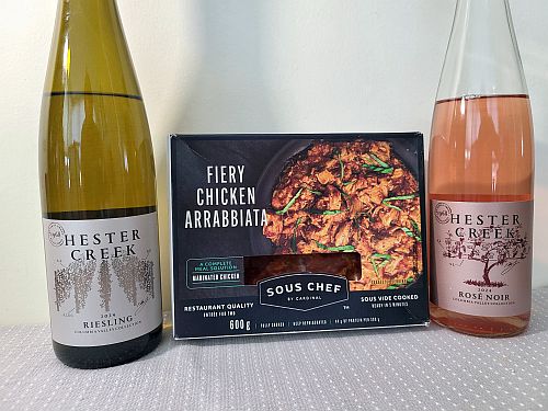 Hester Creek Columbia Valley Wines Paired with Chicken Arrabbiata from Sous Chef by Cardinal™