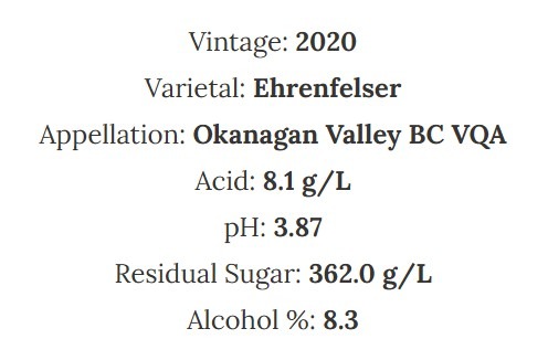 Summerhill Ehrenfelser Icewine 2020 NCO