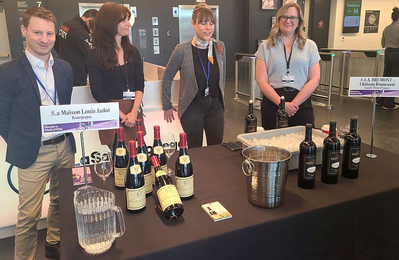 Maison Louis Jadot and A. BRUMONT Château Bouscassé wines at the Taste of France LaSalle College