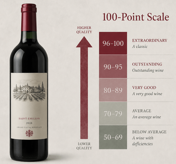 100 point wine rating scale