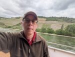 Karl MyWinePal with Rhine River vineyards in background 
