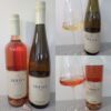 Adega on 45th Estate Winery Rosé 2025 and Riesling 2025 with wines in glasses