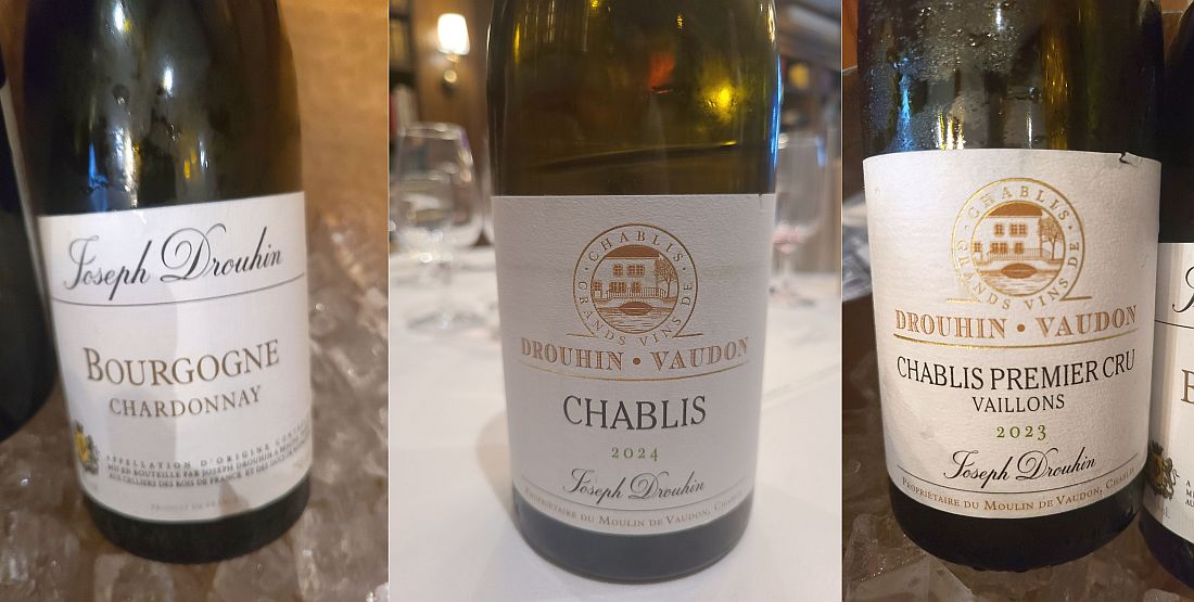 Maison Joseph Drouhin Bourgogne Chardonnay 2020, Chablis 2024, Chablis Premier Cru Vaillons 2023 wines