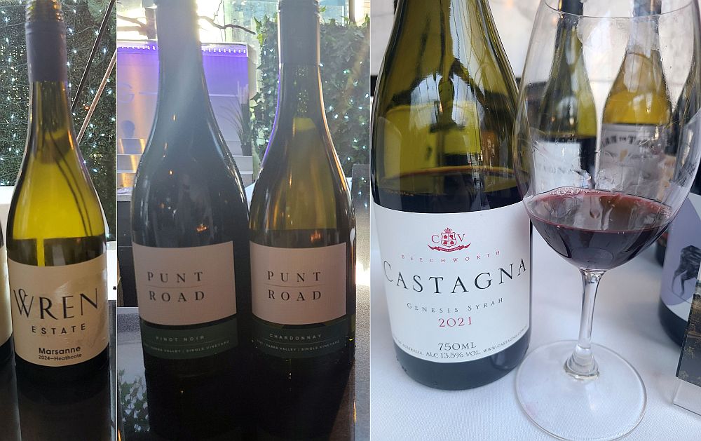 Wren Estate Marsanne 2024, Punt Road Pinot Noir 2025 and Chardonnay, and Castagna Genesis Syrah 2025 wines